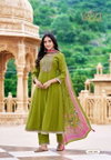 Saboori By Vazi Viscose Embroidery Kurti With Bottom Dupatta Exporters In India
